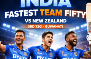 गुवाहाटी में भारत का ऐतिहासिक तूफान: न्यूजीलैंड के खिलाफ सबसे तेज़ टीम फिफ्टी